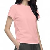 [AEZE] Tシャツ レディース 半袖 トップス カットソー ティーシャツ 丸首 トップス クルーネック 夏服 痩せ見え 体型カバー 白tシャツ 黒tシャツ 重ね着 吸汗速乾 通気 無地 春 夏 秋 おしゃれ きれいめ