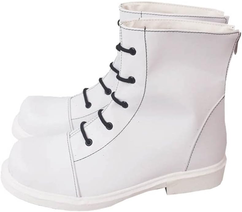 Yuancoser Tenjiku Izana Kurokawa Cosplay Shoes White Ankle Boots S008