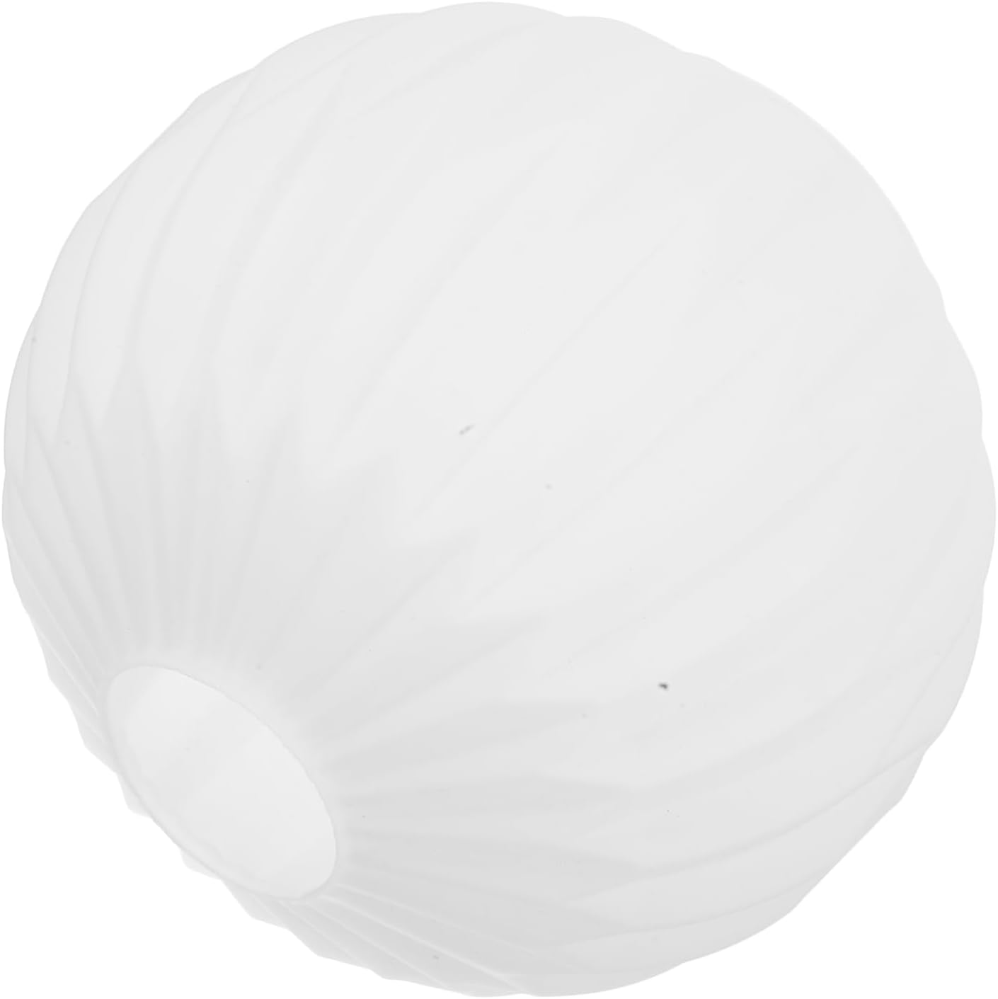 jojofuny Glass Lamp Shade Replacement: 180mm Striped Pendant Light Cover for E27 Bulbs - Soft Lighting Globe for Modern Living Room Bedroom Decor