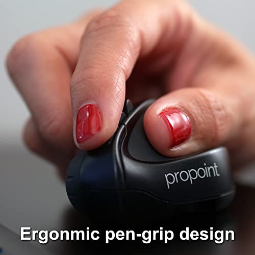 Swiftpoint Propoint Wireless Ergonomic Mouse & Presentation Clicker With Health Software, Vertical Pen Grip, Virtual Laser Pointer & Spotlight, Compatible With Ipad & Includes Ios App, Black/Gray #TOP1