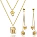 Produktbild 2Splendid® Schmuckset, vergoldete Ohrringe und Halskette mit Swarovski-Kristallen und Schmuckschatulle