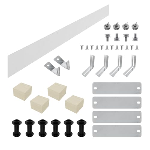 Aquariss Shower Tray Panel Riser Kit 1800mm Feet Legs Riser Package for Square Rectangle Trays White