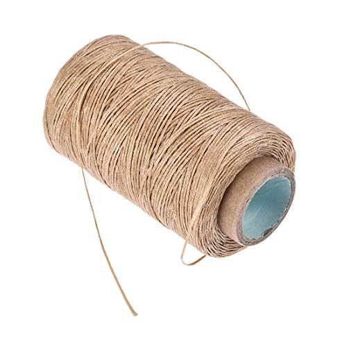Hilo encerado para cuero uxcell, 273 yd, 1mm, 2 pcs miniatura 3
