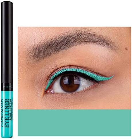 Coloured Eyeliner, Matte Liquid Eyeliner, Blue Eyeliner Long-Lasting Waterproof Liquid Eye Liner, Highly-Pigmented Colourful Eyeliner for Eye Makeup Tools, Black, White, Brown(Only Royalbue)