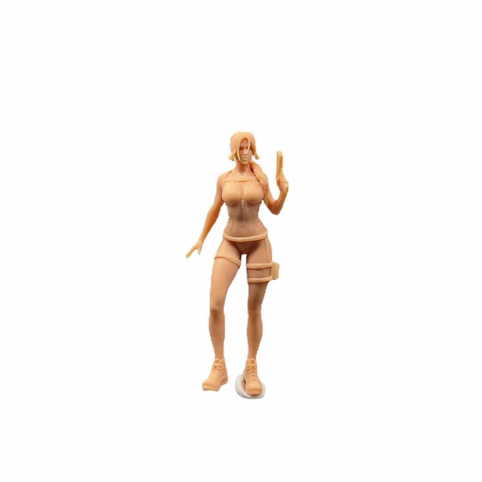 ZEDACAKAI Lot de 8 figurines 1/24 homme et femme debout avec pistolet - Table de sable miniature - Scène de méchant - Blanc - Besoin d'être coloré par ZEDACAKAI Lot de 8 figurines 1/24 homme et femme debout avec pistolet - Table de sable miniature - Scène de méchant - Blanc - Besoin d'être coloré par