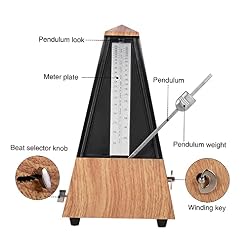 Btuty Pyramide Mécanique Métronome ABS Matériel pour Guitare Violon Piano Basse Instrument de Musique Pratique Outil… – Image 5