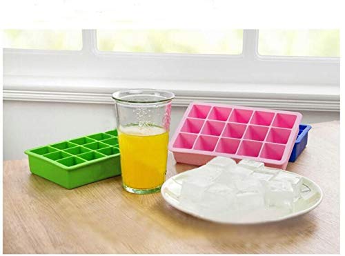 Pioneer Clan 2 STKS Siliconen 15 Holte Ice Cube Tray Mallen Candy Mold Cake Mold Chocolate Mold (Geel) - Afbeelding 6