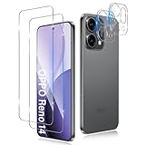 QULLOO für Panzerglas für Oppo Reno 14 5G, 2+2 Stück Screen Schutzfolie + Kameraschutz Folie, Ultra-HD Bildschirmfolie, Anti-Kratz Schutzglas Bildschirmschutz Glas, Einfach Installieren