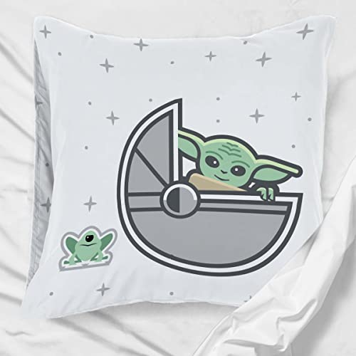 Miniatura 6 de Jay Franco Star Wars Mandalorian La Prime La Plus Linda Juego De Fundas De Almohada Reversibles Para Niños, 65 X 65 Cm, 100 Algodón, Juego De 2