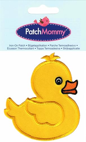 PatchMommy Duck Patch, Iron On/Sew On - Embroidered Applique Motif for Children Kids Baby - Image 2