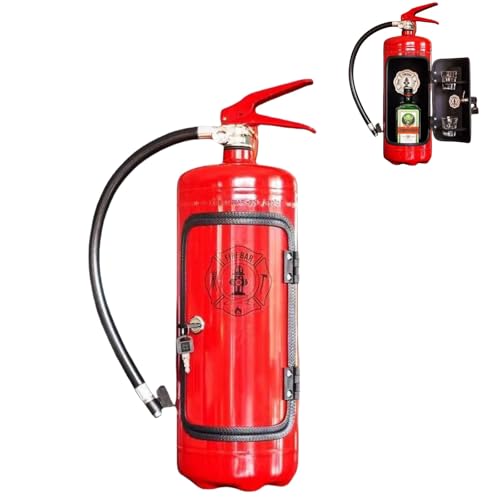 Mini Fire Extinguisher Liquor Dispenser, Creative Fire Extinguisher Shaped Alcohol Beverage Dispenser for Whiskey, Bourbon, Tequila, Portable and Stylish Bar Decor, Ideal for Parties Camping Events
