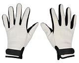 Neff Daily Pipe Neoprene No-Slip Silicone Palm Adult Ski and Snowboarding Gloves For Men and Women (Medium, White)