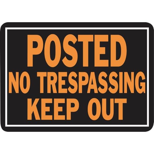 Hy-Ko Aluminum Signs, 14” x 9.5”, Durable Long-Lasting Contrasting Metal Signs for Outdoor Use for Businesses, Property, Clear & Easy to Read Informational Display