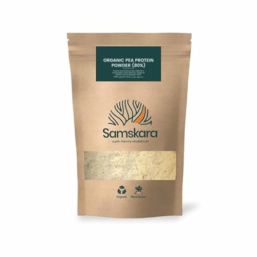 Proteina de Guisante (83%) en Polvo de Agricultura Ecológica BIO | FERMENTADO | Suave Sedoso BIO (83%) (1kg)