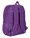 Safta REAL VALLADOLID - Mochila Escolar Infantil, Ideal para Niños de Diferentes Edades, Cómoda y Versátil, Calidad y Resistencia, 32x16x44 cm, Color Morado