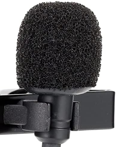 Shure MVL/A Condenser Lavalier Microphone, Digital Voice Recording on the go, Plugs into any Mobile Phone or Tablet with a Headset Microphone 3.5 mm Input Jack, Includes Windscreen