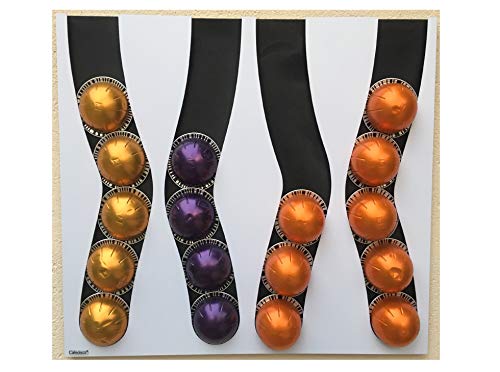 SPENDER, KAPSELHALTER KOMPATIBEL KAPAZITÄT 24 KAPSELN vertuo (weiß und schwarz) Cover