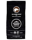Kicking Horse Coffee, 454 Horse Power, Dark Roast, Whole Bean, 10 oz - Certified Organic, Fairtrade,...
