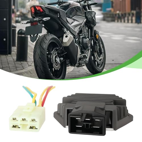 ECSiNG 1Set Motorrad Regler Gleichrichter mit Steckerkabel kompatibel mit Honda CB500 CBR600 NSR125 R VT750 XL125V Varadero CBF500