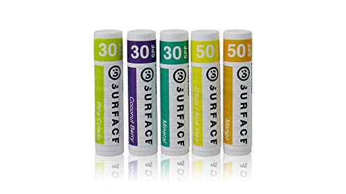 Surface Coconut Berry Lip Balm With Spf 30 & Vitamin E - Reef Safe, Broad Spectrum Uva/Uvb Protection - Petroleum, Paraben & Gluten Free #TOP3