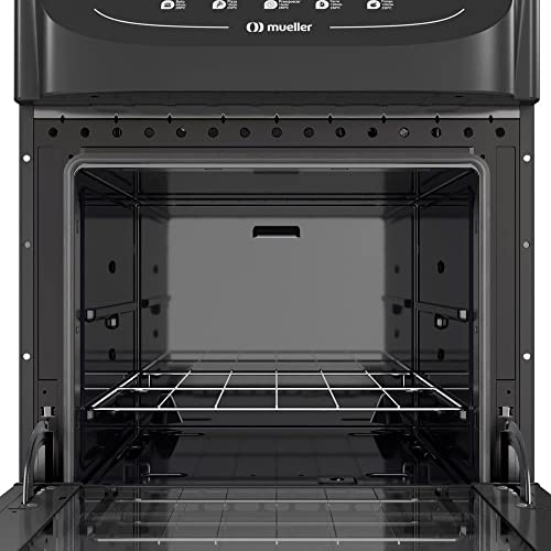 Fogão Mueller preto fosco 4 Bocas com mesa de vidro e acendimento Mfv4bb