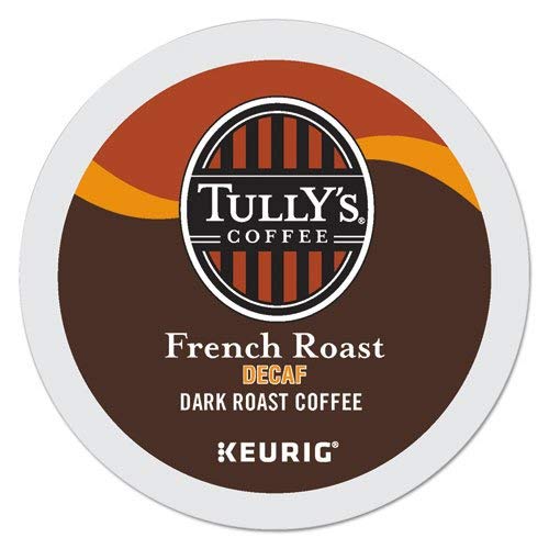 TULLY'S FRENCH ROAST DECAF COFFEE K CUP 