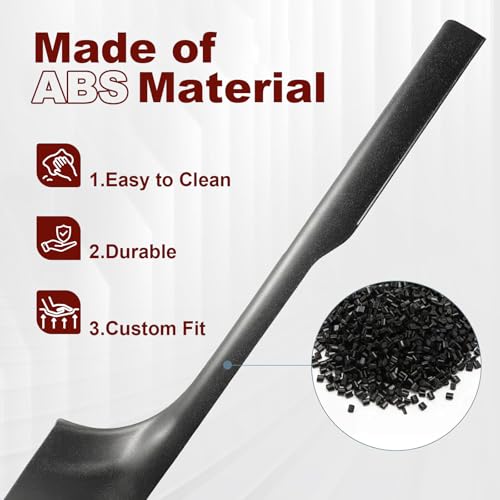 8PCS Door Sill Protector for 5-Seats Tesla Model Y Juniper 2025-2026 - Anti-Kick Carbon Fiber Pattern Entry Guard - Anti-Scuff Waterproof Door Cover - No Drill Installation ABS Hard Interior Kick Pad by Yisuke - Image 5