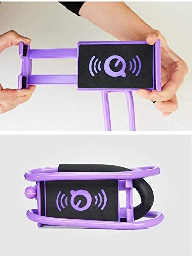 Chapter Seven Universal Smart Mobile Phone Stand,Hanging on Neck Cell Phone Mount Holder, Flexible Lazy Bracket DIY Free Rotating for Multiple Functions