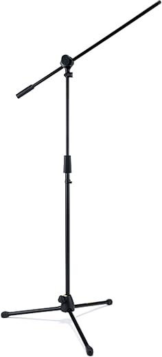 Hercules MS432B Tripod Mic Stand, Quick Turn with 2-in-1 Boom