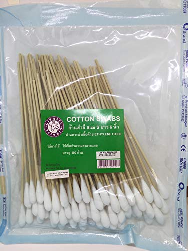Cotton Swabs for Wipe The Wounds Size 6