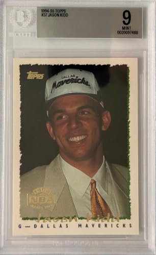 Jason Kidd RC Dallas Mavericks 1994 95#37 BGS 9 Graded Basketball Card 9