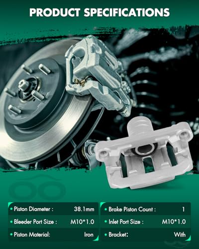 Image of SCITOO 19B2994 Rear Left Disc Brake Caliper w /Bracket For Nissan For Frontier 2005-2023,For Nissan For Xterra 2005-2015,For Suzuki For Equator 2009-2012,Single Piston