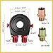 REPAIROCK Universal Car Aluminum Alloy Oil Block Sandwich 3/4-16 UNF M20x1.5 Oil Temperature Hydraulic Meter Sensor Black Red Auto Replacement Parts