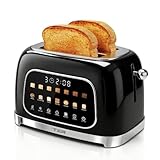 TER Touch Screen 2-Slice Toaster, 7 Bread Modes & 7 Browning Levels, Wide Slots...