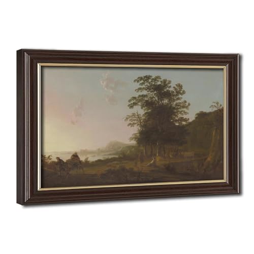 Toile Paysage avec le vol en Égypte 1650 reproduction d'art avec cadre