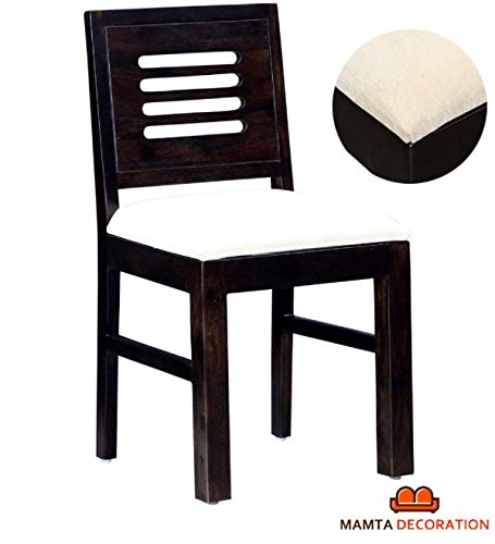 Image of MAMTA DECORATION Solid Sheesham Wood 8 Seater Dining Table Set with 8 Cushions Chairs | Dinning Table Set 8 Seater for Living Room, Hotels & Restaurant | Dining Room Sets for Home | Walnut Finish