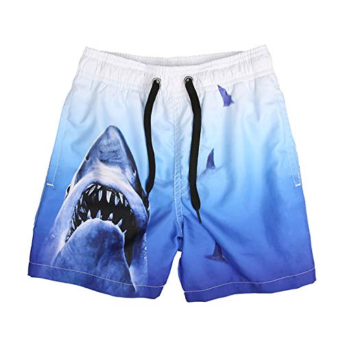Boys Shark Swim Trunks,Boys Quick Dry Shorts, Father and Son Swim Trunks