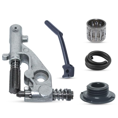 AUMEL Ölpumpen-Druckleitungs-Kit für Husqvarna 455 Rancher 455E 460 461 Kettensäge ersetzen 544180104, 537261501 & Schneckengetriebeöler Ritzel