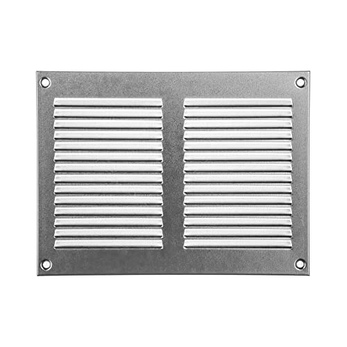 8" x 6" Inch Galvanized Air Vent Cover - Steel Return Air Grilles - for Ceiling and Sidewall - HVAC - with Insect Protection Screen (7.87 x 5.90 Inch, Galvanized)