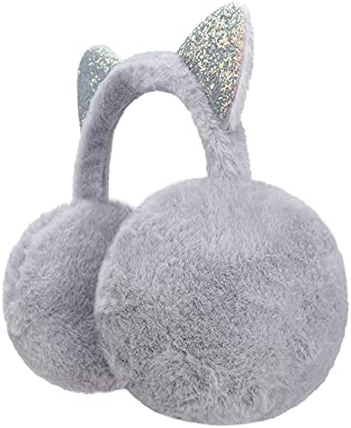 IPENNY Boys Girls Fur Earmuffs Cute Football Design Winter Fluffy Thermal Ear Warmers Handband Cold Weather Earplugs Comfortable Fashion Cartoon Ear Muffs Protector