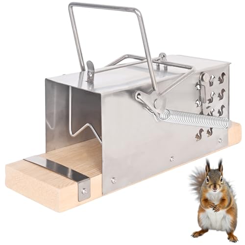 Bompro Tierfalle für den Außenbereich, einfache Einrichtung für Gärten, Höfe und Felder