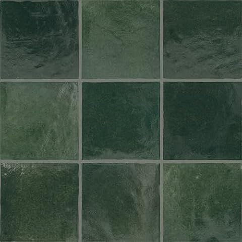 TileHQ Zellige 4" x 4" Ceramic Wall Tile in Glossy Bosco (7.98 SQFT per Carton) (76 PC per Carton) Cover