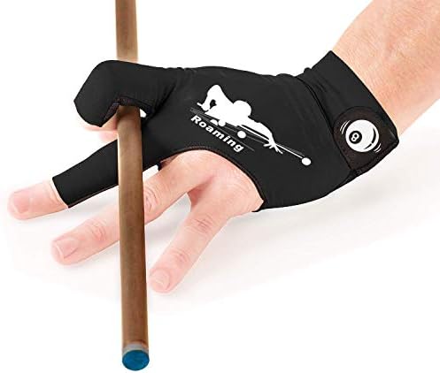 Roaming Billiard Shooters Carom Pool Snooker Cue Sport Glove Fits on Left or Right Hand for Men Women