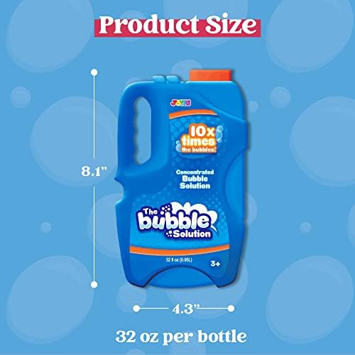 JOYIN Toy 0.95 Litre CONCENTRATED Bubble Solution Refill (up to 9.5 Litre) Premium BIG Bubble Mixture for Bubble Machine, Easter, Summer