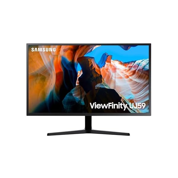 SAMSUNG 32″ UJ59 Series 4K UHD (3840×2160) Computer Monitor, HDMI, Display Port, Eye Saver/Flicker Free Mode, FreeSync, LU32J590UQNXZA, Black
