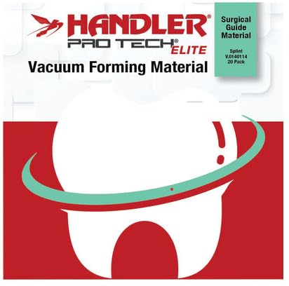 Handler ProTech Elite V.0140114 Surgical Guide Vacuum Forming Material, 20 Pack