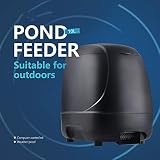 Ahorro de energía del dispensador de alimentos de pescado: nuestro alimentador utiliza un chip inteligente de actualización que puede ahorrar energía. Alimentado por un puesto de cuatro pilas alcalinas AA en el compartimiento de la batería (no utilizar pilas recargables), se puede utilizar durante 3 meses con una sola carga que depende del número de la fuente de alimentación. Así que este alimentador de peces automático puede traer más conveniente en nuestra vida.