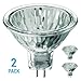 KOR (Pack of 2 10 Watt MR11 12 Volt Precision Halogen Reflector Fiber Optic Light Bulb 10W 12V