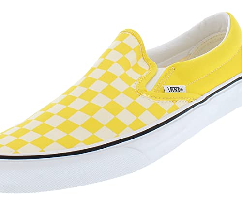 Vans Classic Slip On (Checkerboard) Cyber Yellow Men's Skate Shoes Size 11 #TOP2