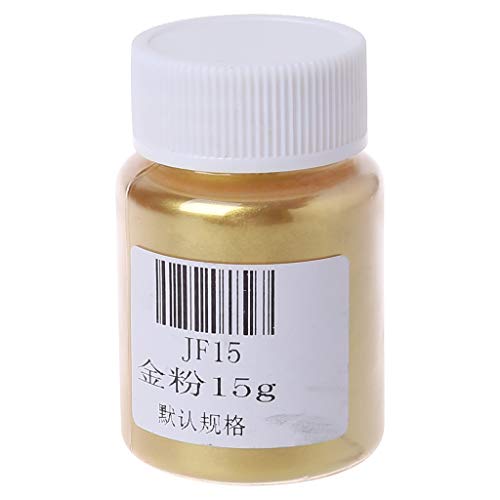 nuanzhiyuan Polvo comestible dorado importado para decoración de tartas, polvo de perlas doradas, color para hornear, acuarela